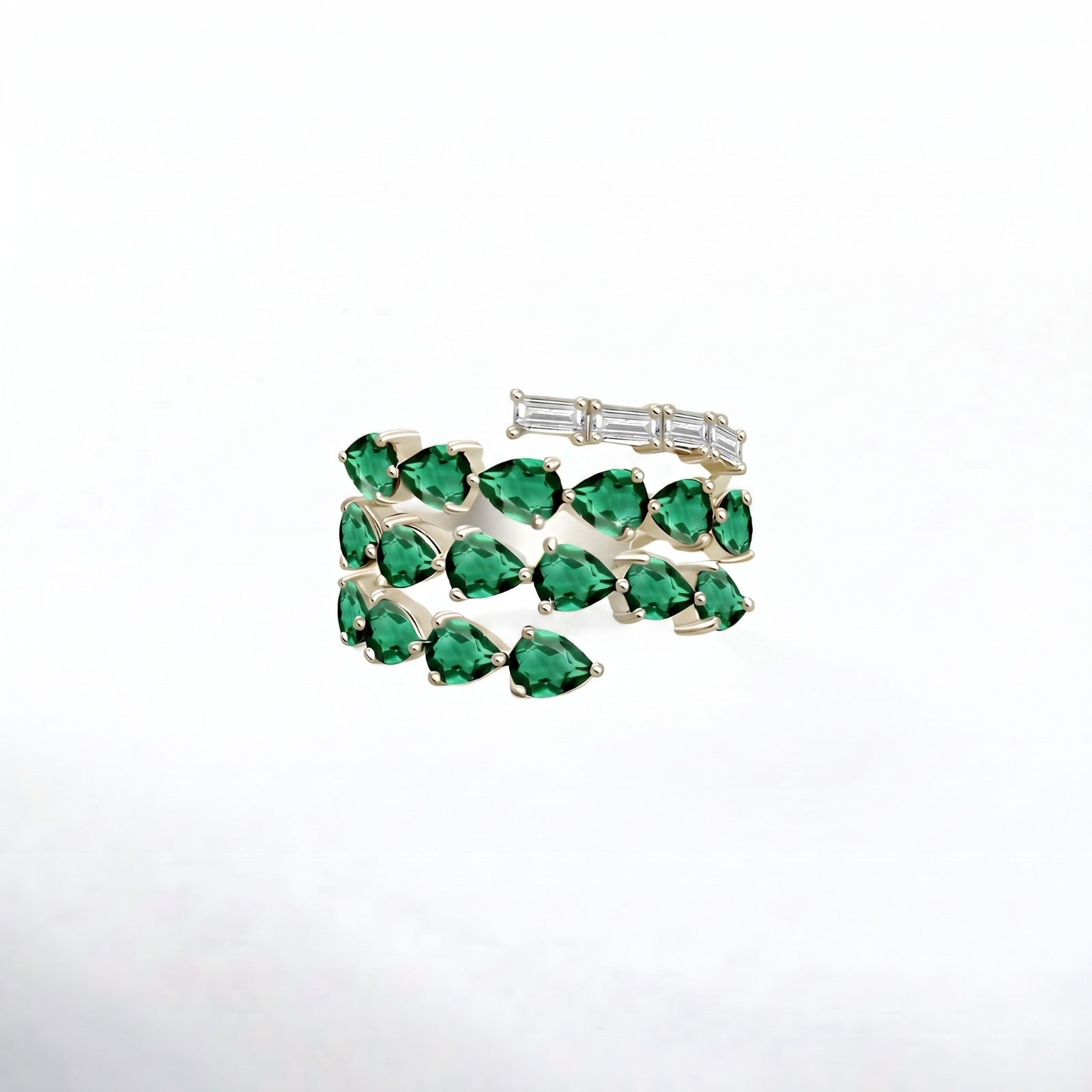 Royal Emerald Vine Ring