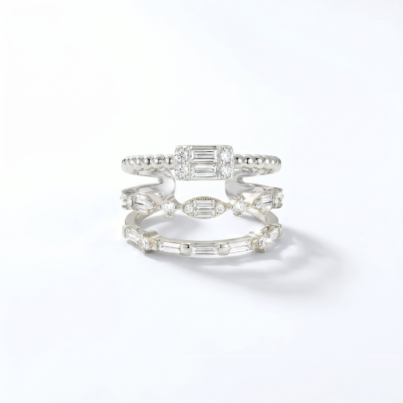 Diamond Baguette Stack Ring