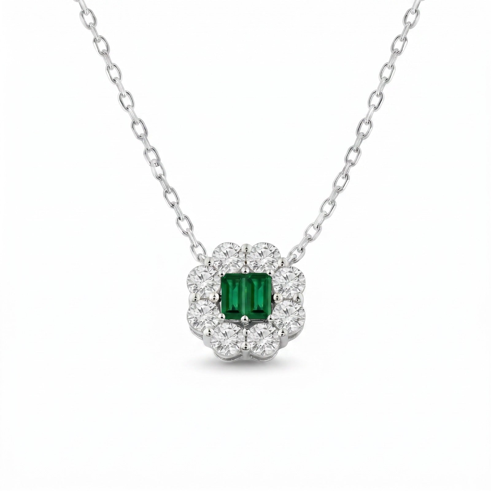 Emerald and Diamond Necklace