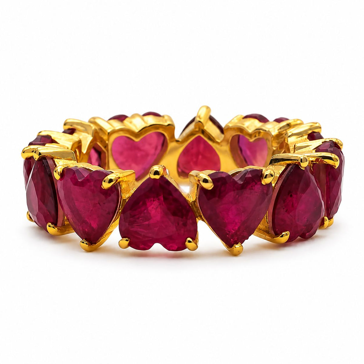 Heart Shape Ruby Ring