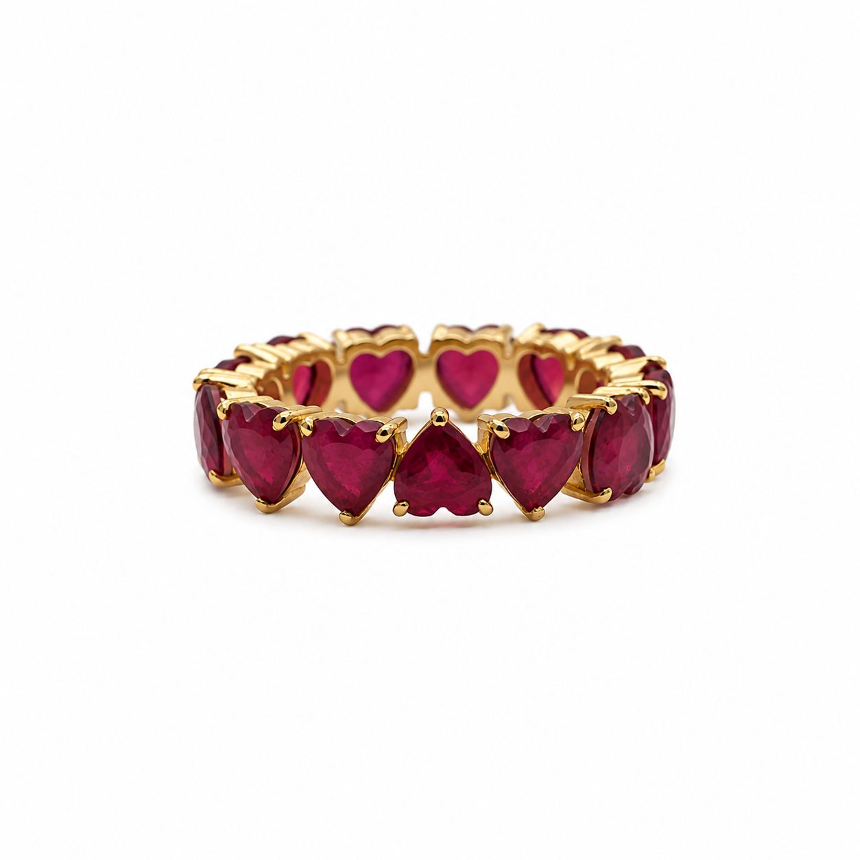 Heart Shape Ruby Ring