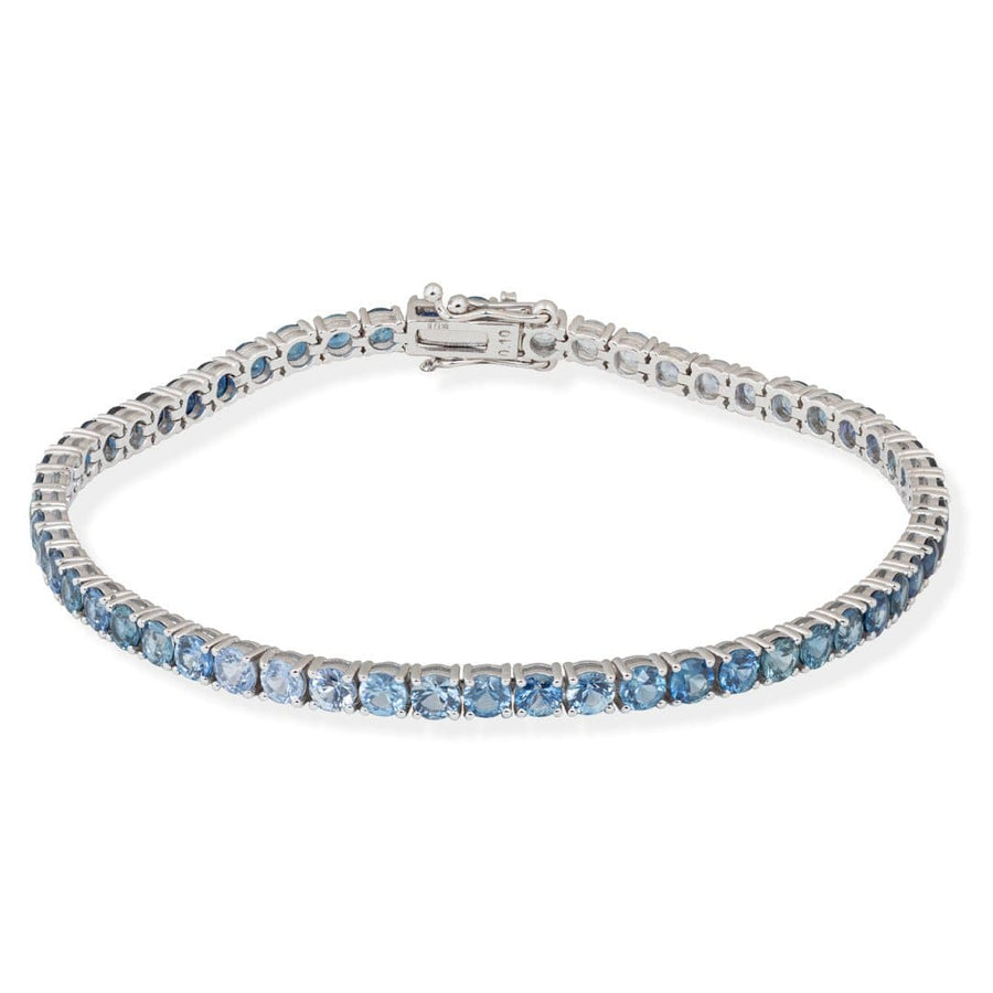 Blue Tennis Bracelet - M.Fitaihi