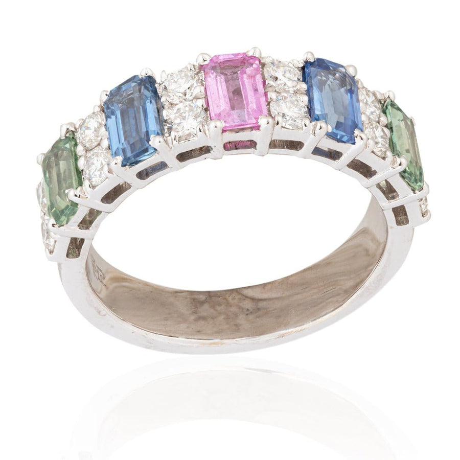 Color - Stoned Diamond Ring - M.Fitaihi