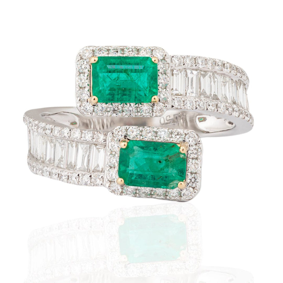 Diamond And Emerald Earrings - M.Fitaihi