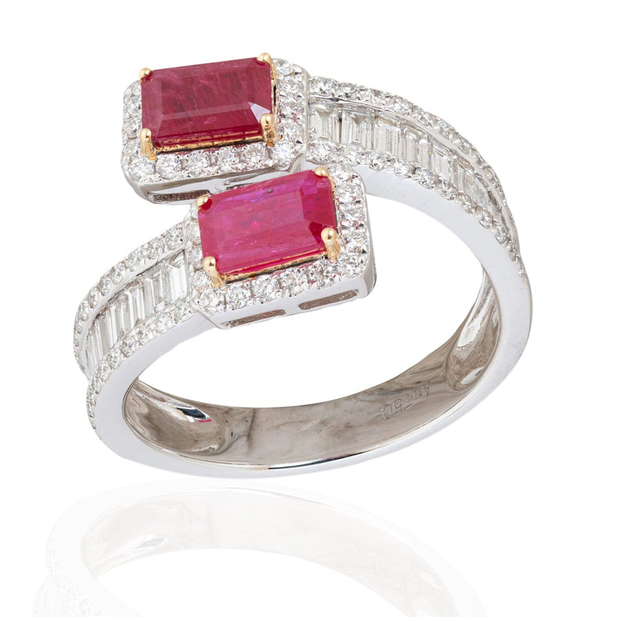 Diamonds And Ruby Ring - M.Fitaihi