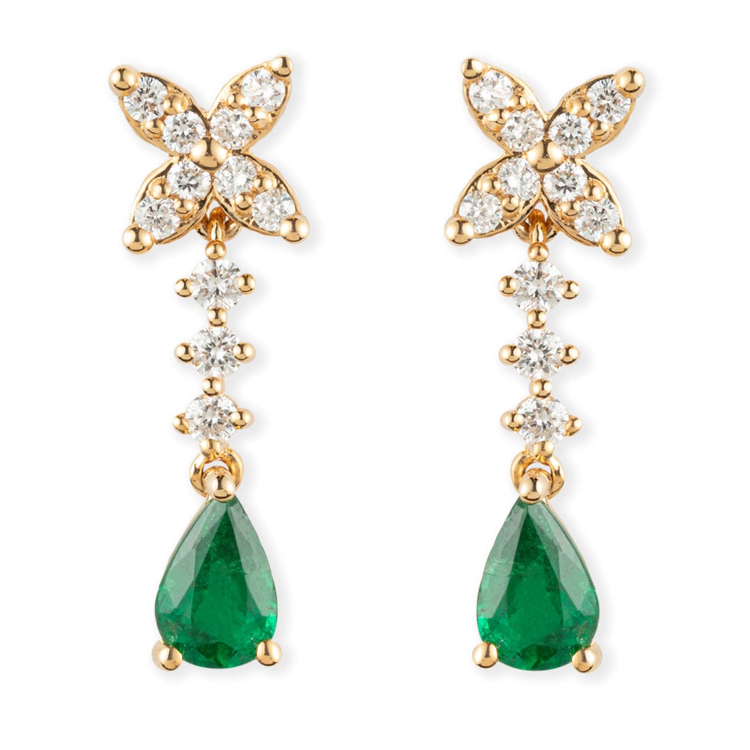 Gold and Diamond Earrings - M.Fitaihi