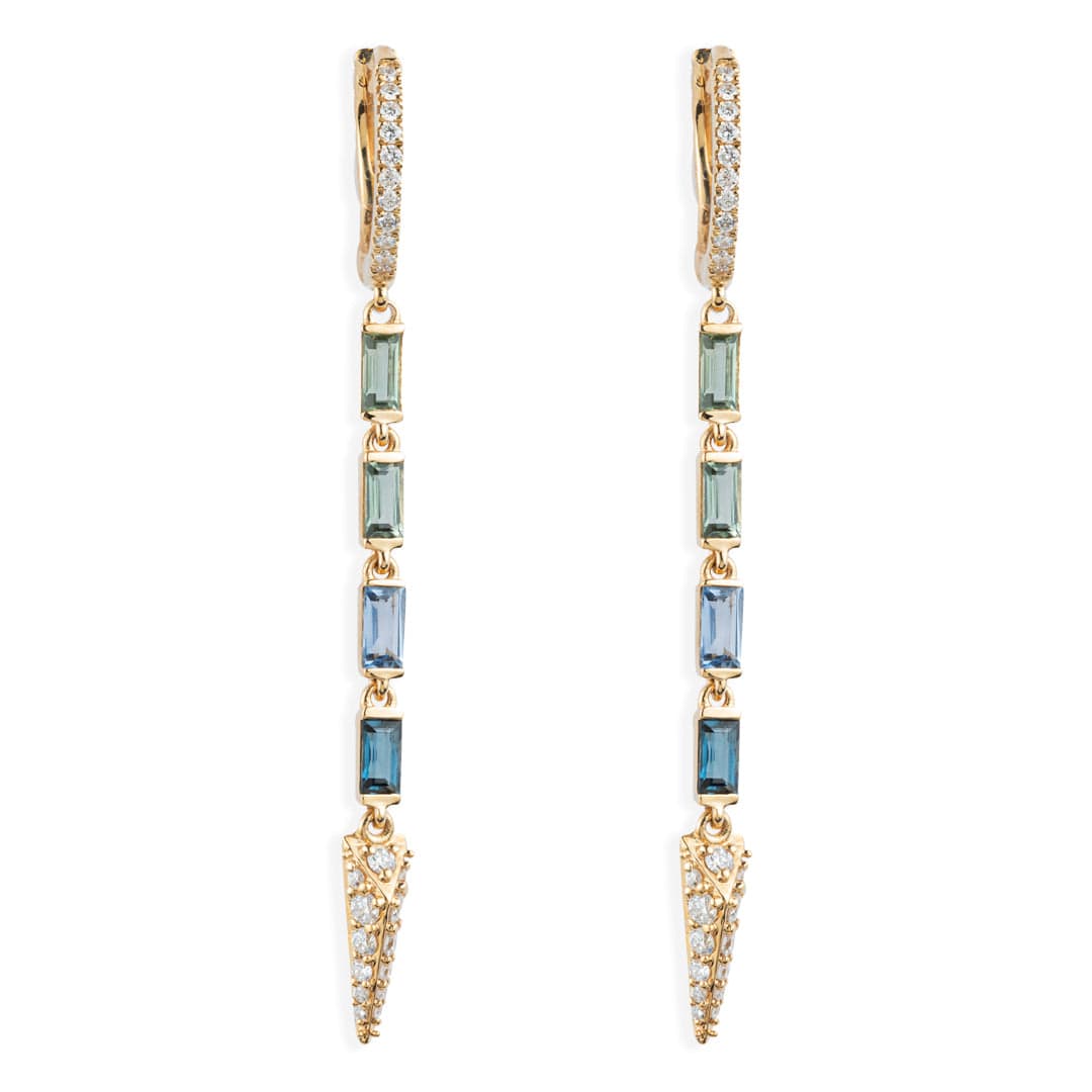 Gold and Diamond Earrings - M.Fitaihi