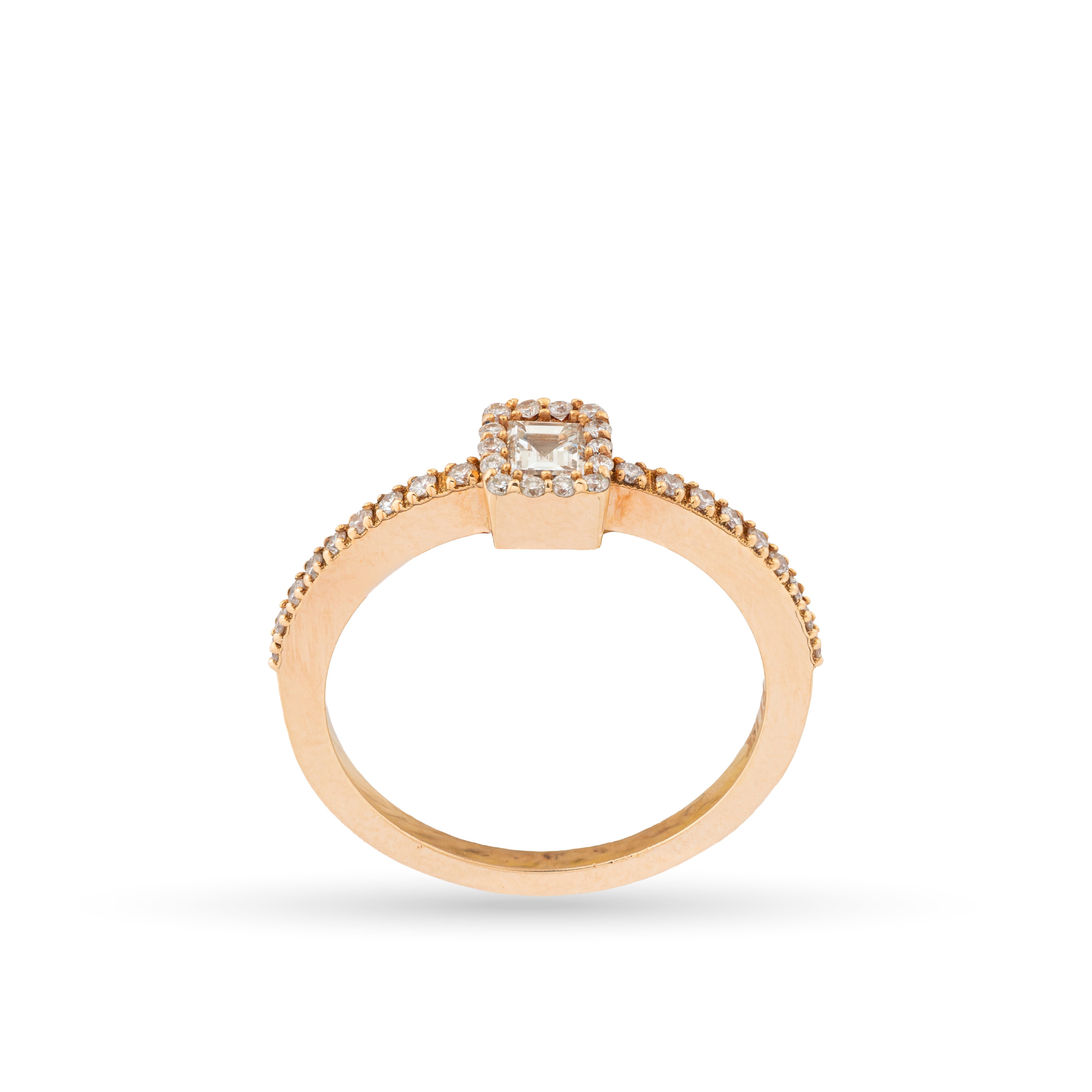 Classic Glow Square Diamond Ring