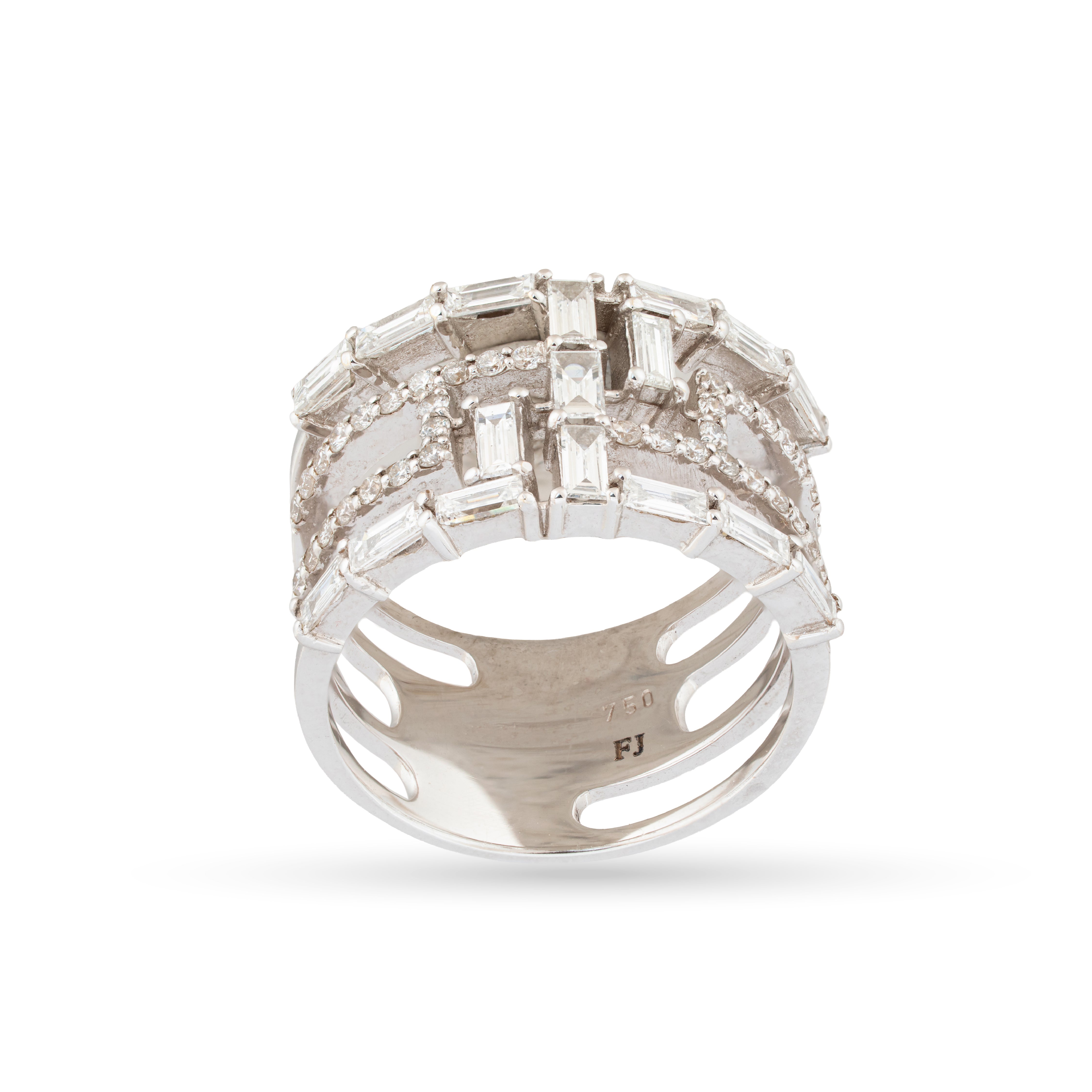 Prism Frame Diamond Ring