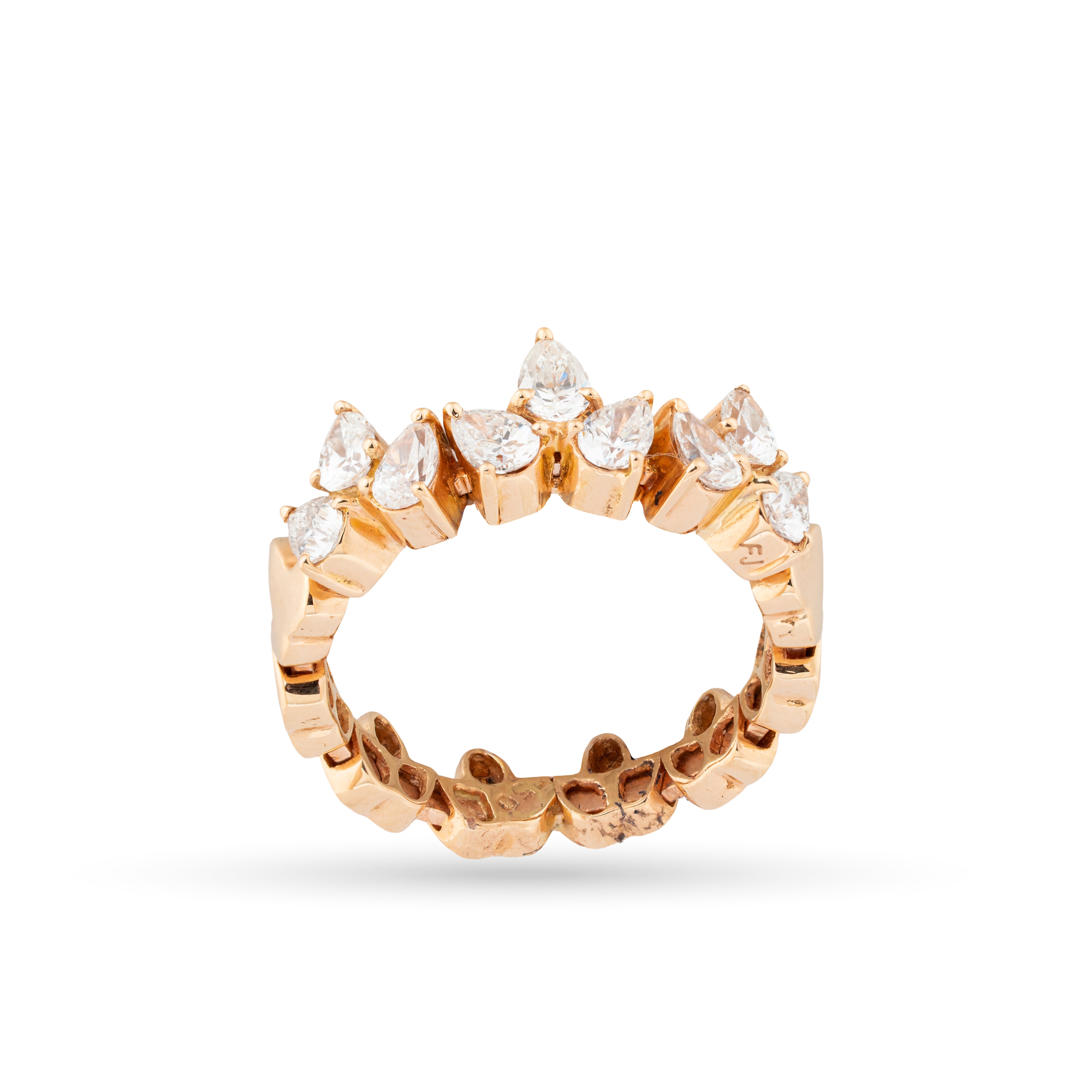 Pear-Cut Diamond Full Eternity Band