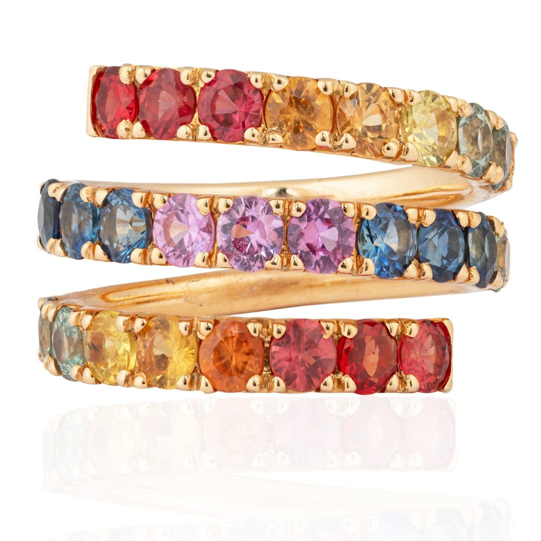Multi - Colored Stone Ring - M.Fitaihi