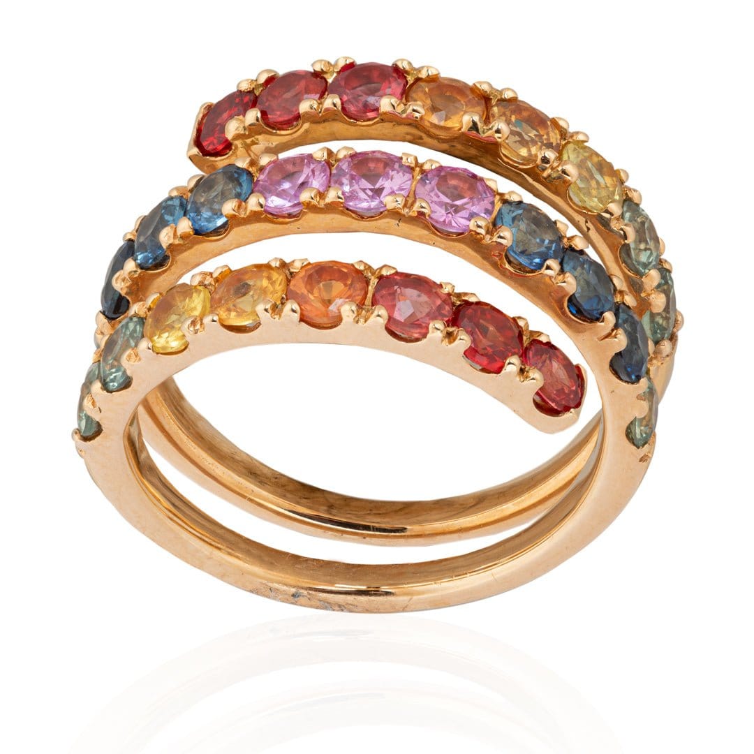 Multi - Colored Stone Ring - M.Fitaihi