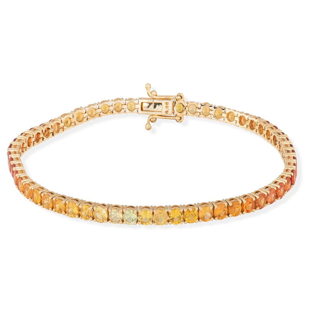 Yellow Sapphire Tennis Bracelet - M.Fitaihi