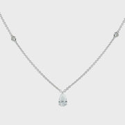 M.Fitaihi Everyday Sparkle - Pear Diamond Necklace