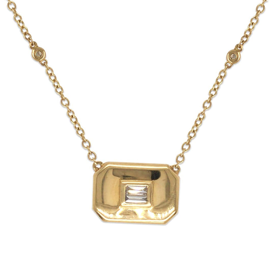 Shay Jewelry Yellow Gold and Diamond Necklace