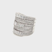 M.Fitaihi Timeless Baguette - White Gold Ring
