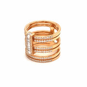 Timeless Baguette, ring, 18K gold, yellow gold