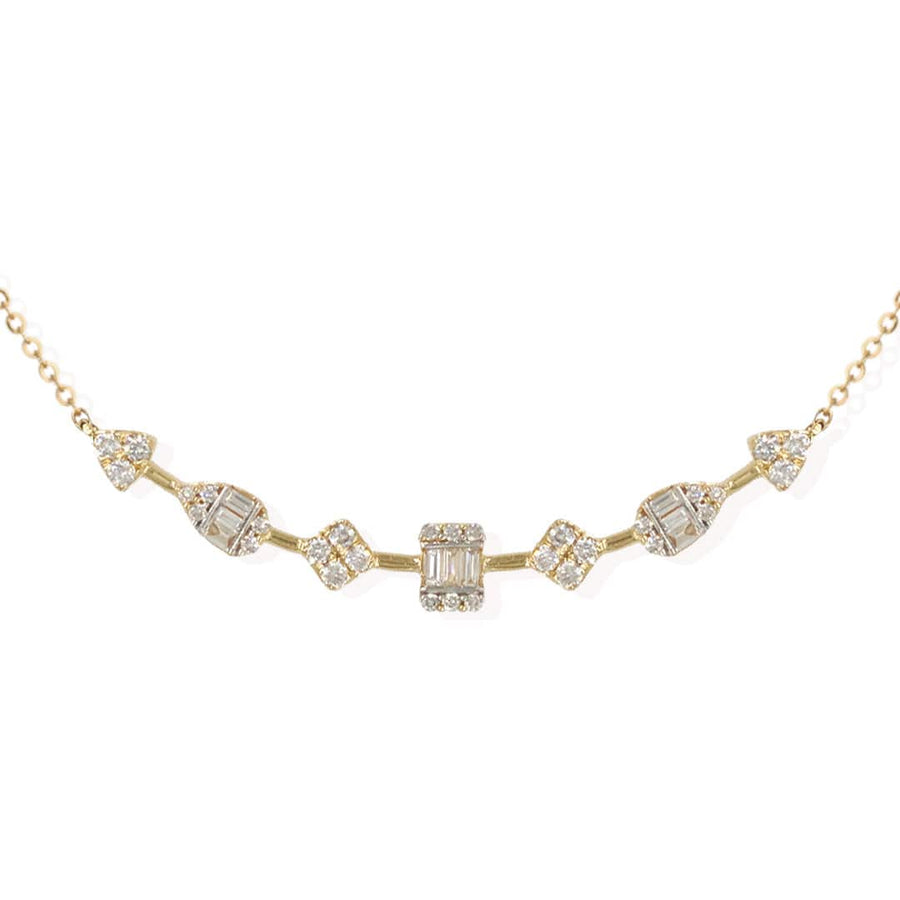 M.Fitaihi Timeless Baguette - Multi-Shape Necklace