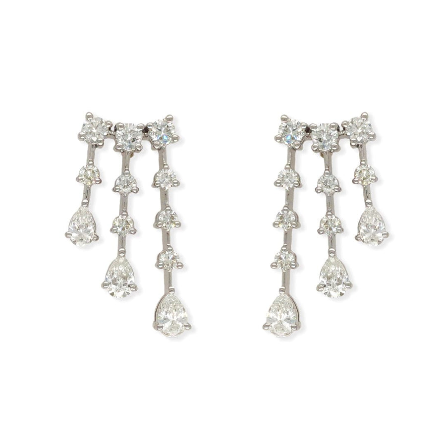 M.Fitaihi Everyday Sparkle - Triple-Drop Earrings