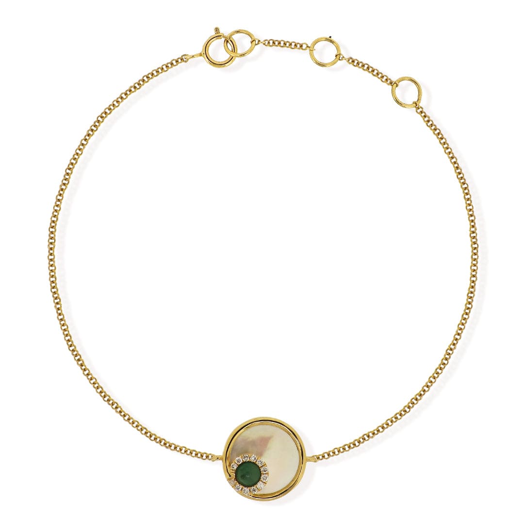 Emerald And Diamond Bracelet
