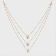 M.Fitaihi Timeless Baguette - Gold & Diamond Necklace