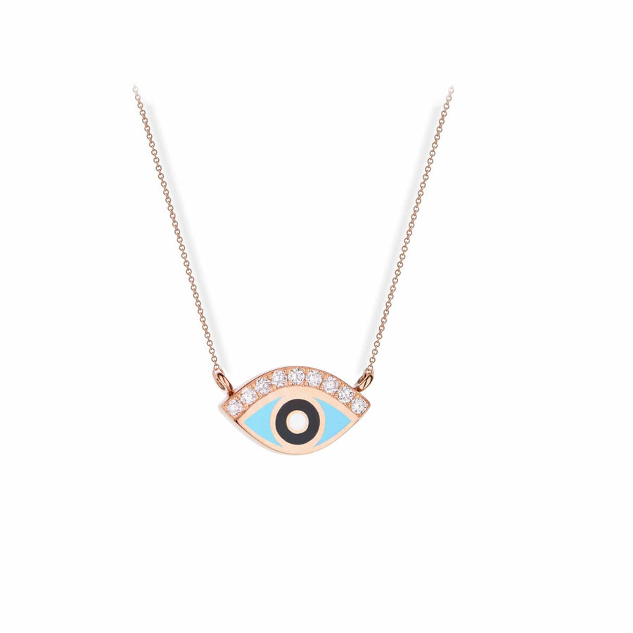 M. Fitaihi Candy Eye Shape Enamel Necklace