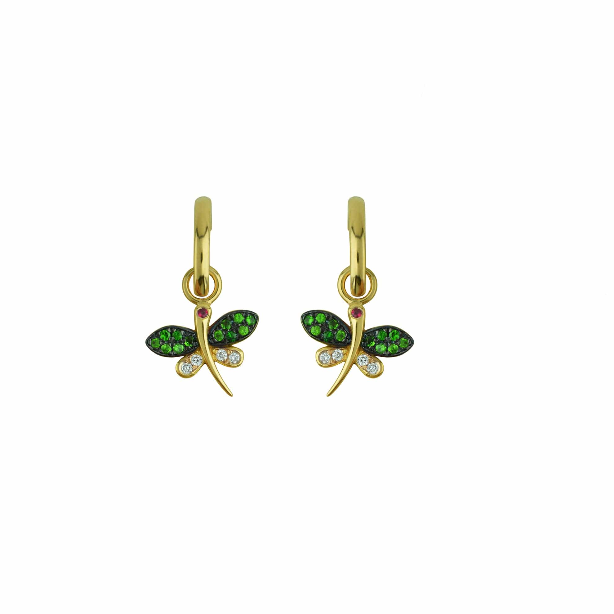 M. Fitaihi Candy Flying Tsavorites Earrings