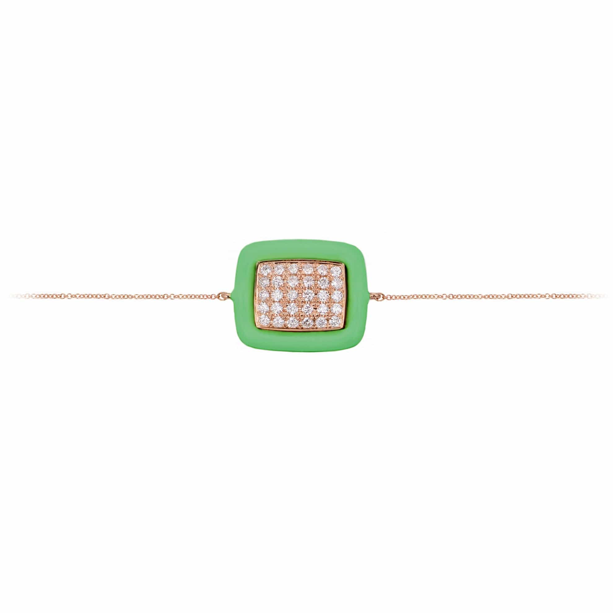 M. Fitaihi Candy Enamel Rectangle Bracelet