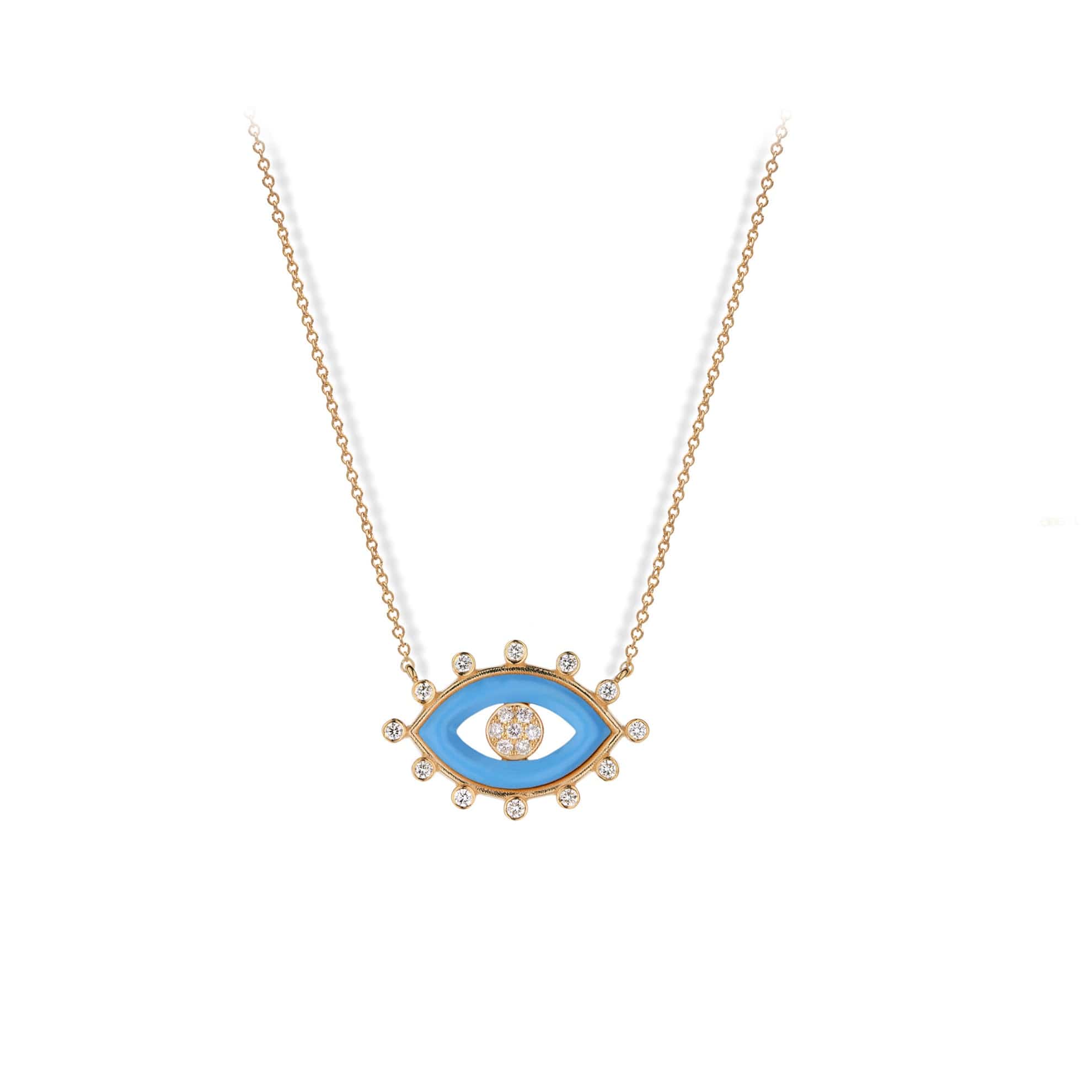 M. Fitaihi Candy Turquoise Enamel Necklace
