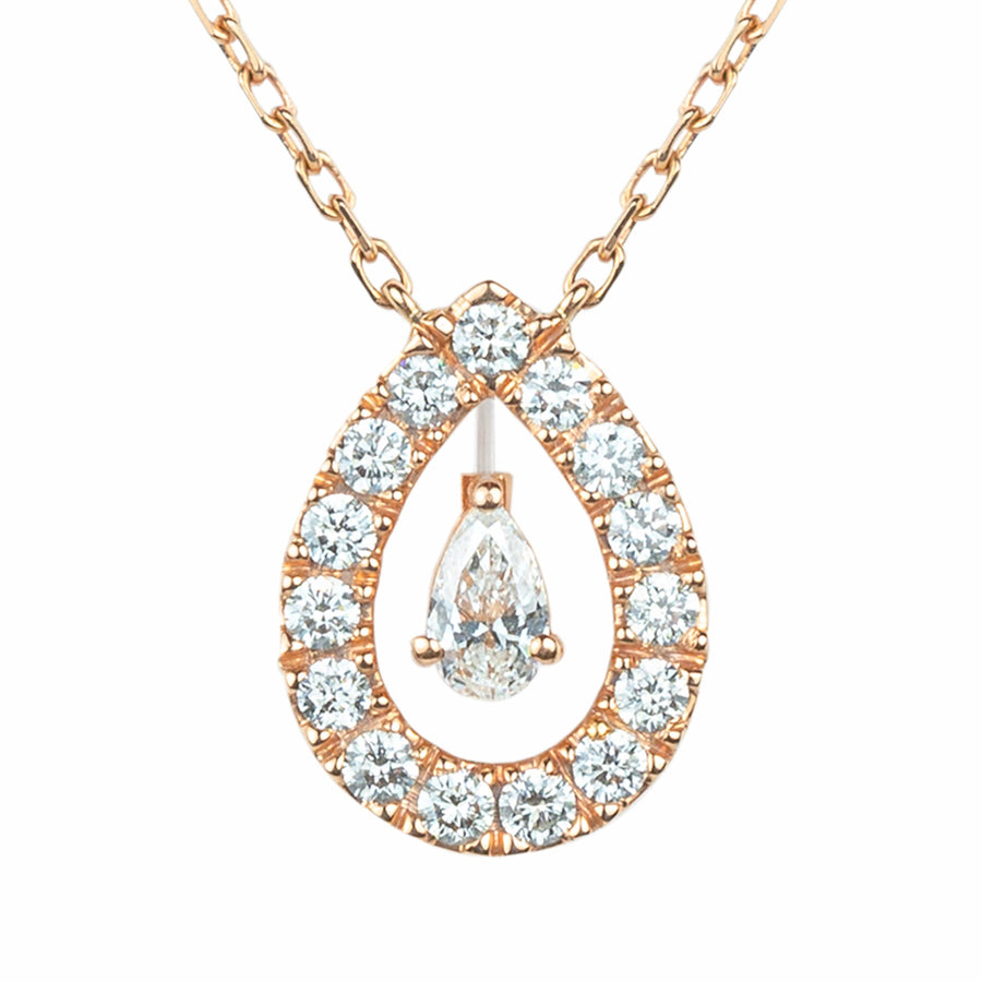 M.Fitaihi Everyday Sparkle - Diamond Pear Necklace