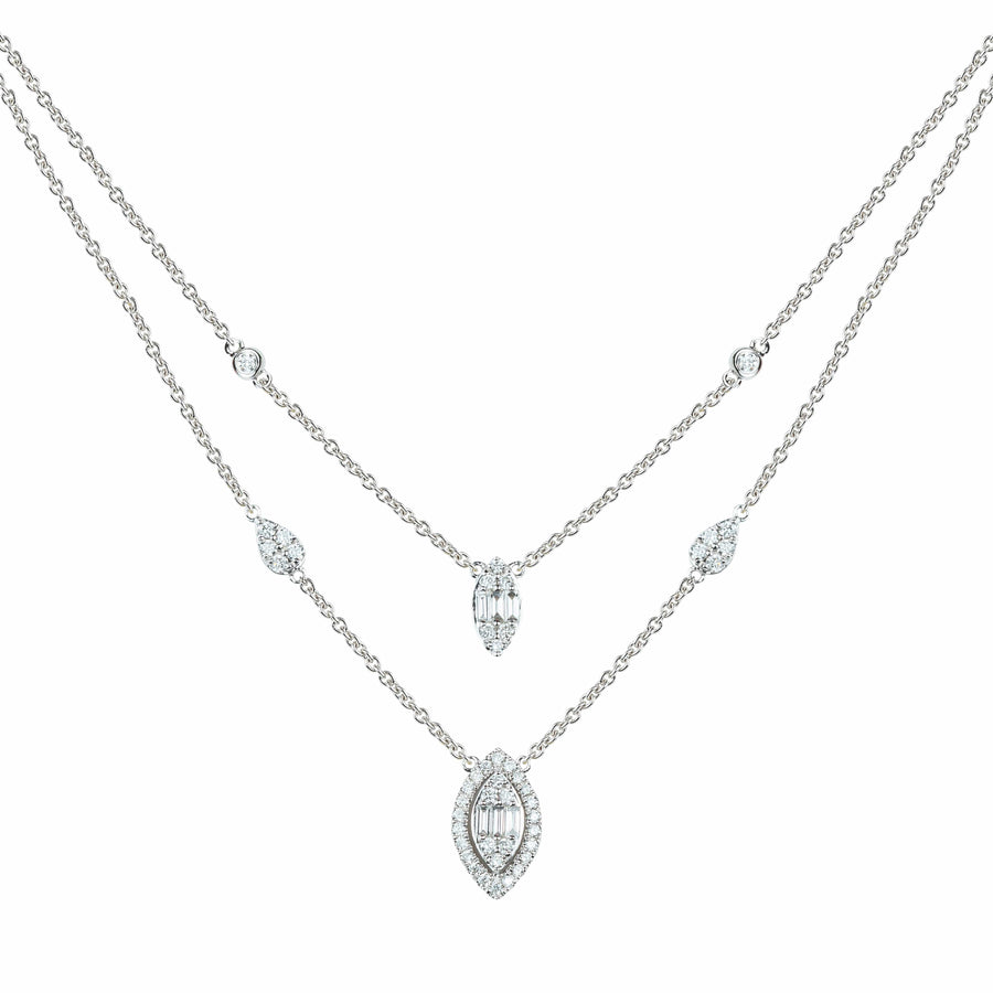 M.Fitaihi Timeless Baguette - Layered Necklace