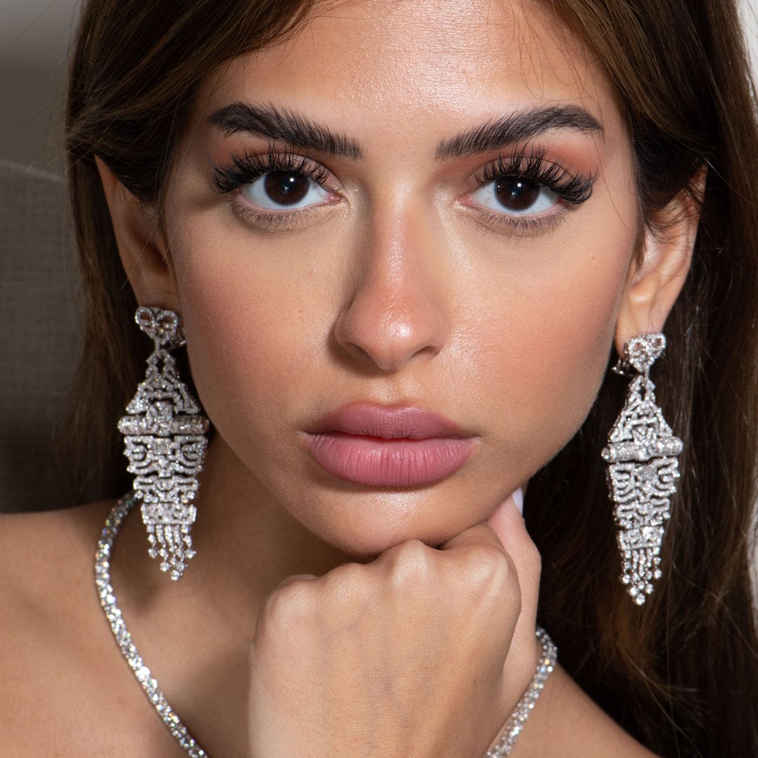 Classic Diamond Drop Earrings