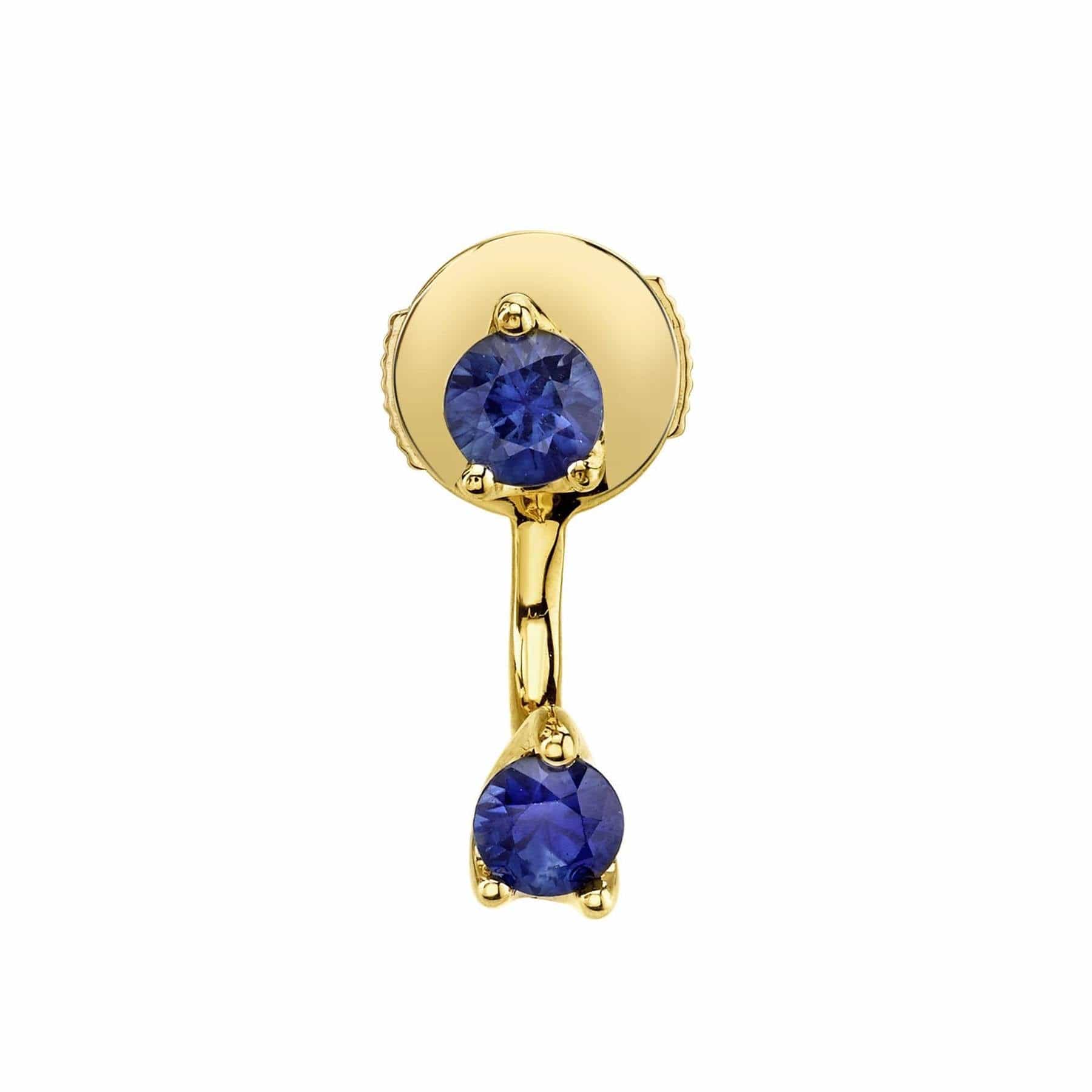 Anita Ko Blue Sapphire orbit earring - M.Fitaihi