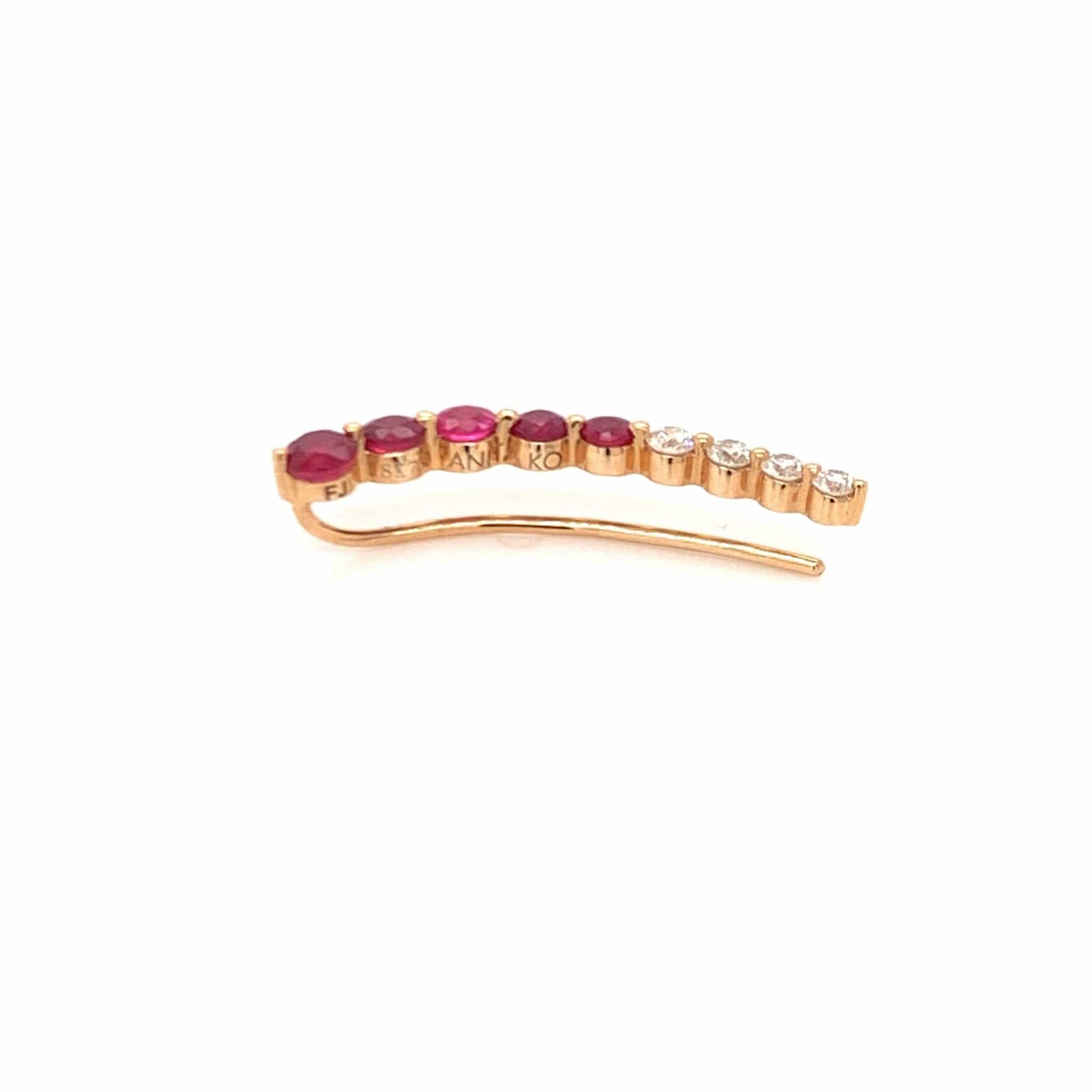 Anita Ko Floating Ruby Earring - M.Fitaihi