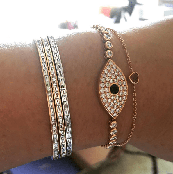 Anita Ko Ruby Heart Chain Bracelet - M.Fitaihi