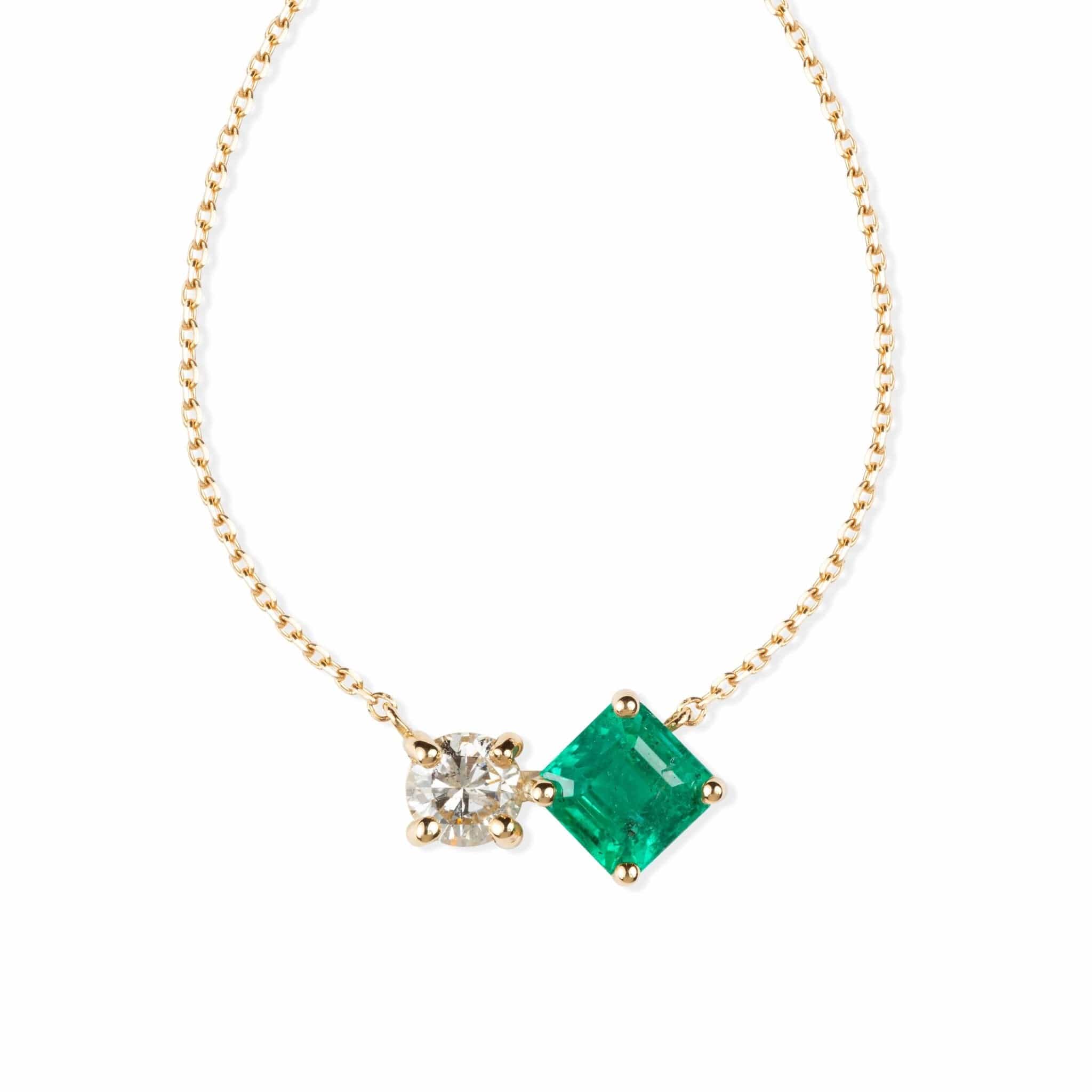 Diamond And Emerald Necklace - M.Fitaihi