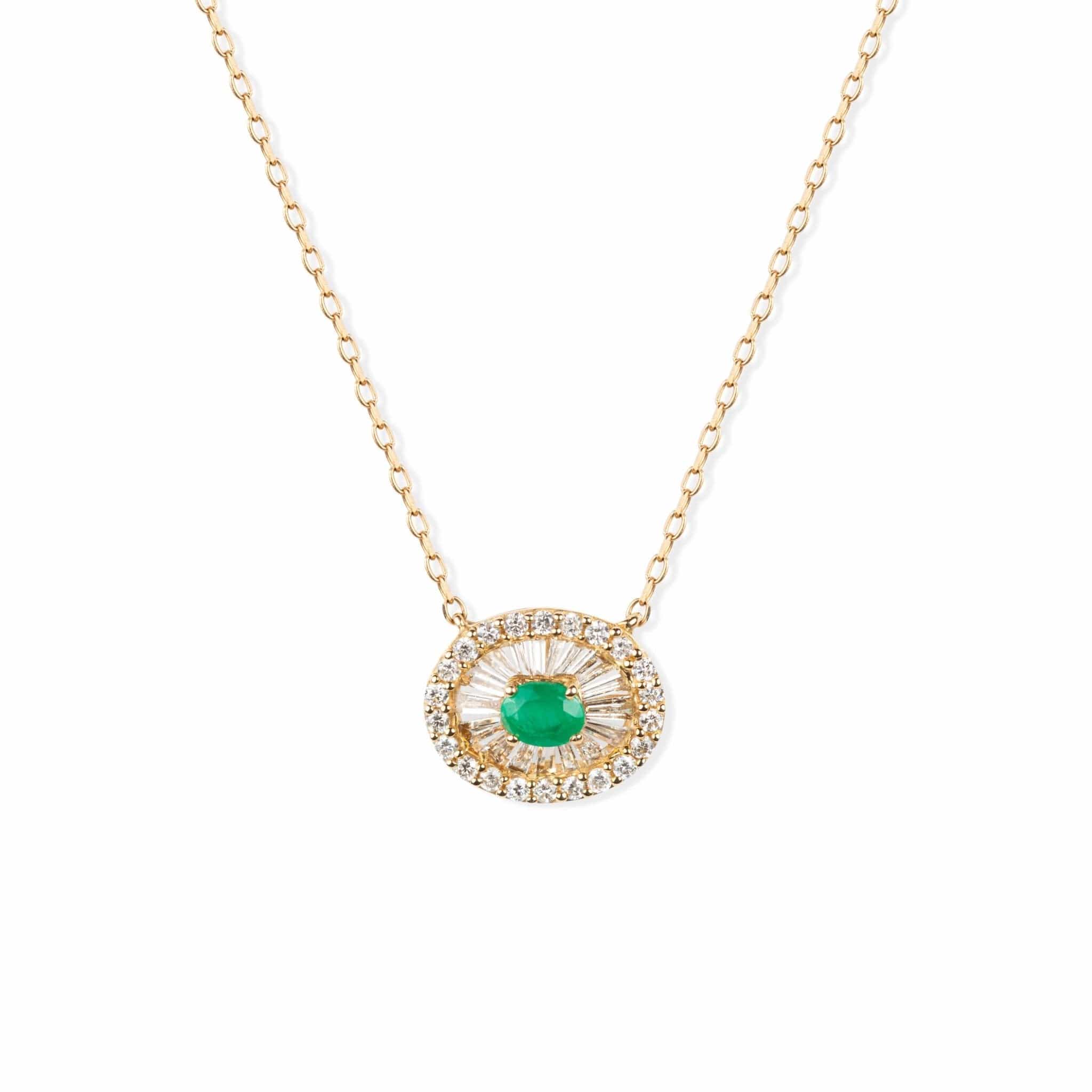 Diamonds and Emeralds Necklace - M.Fitaihi