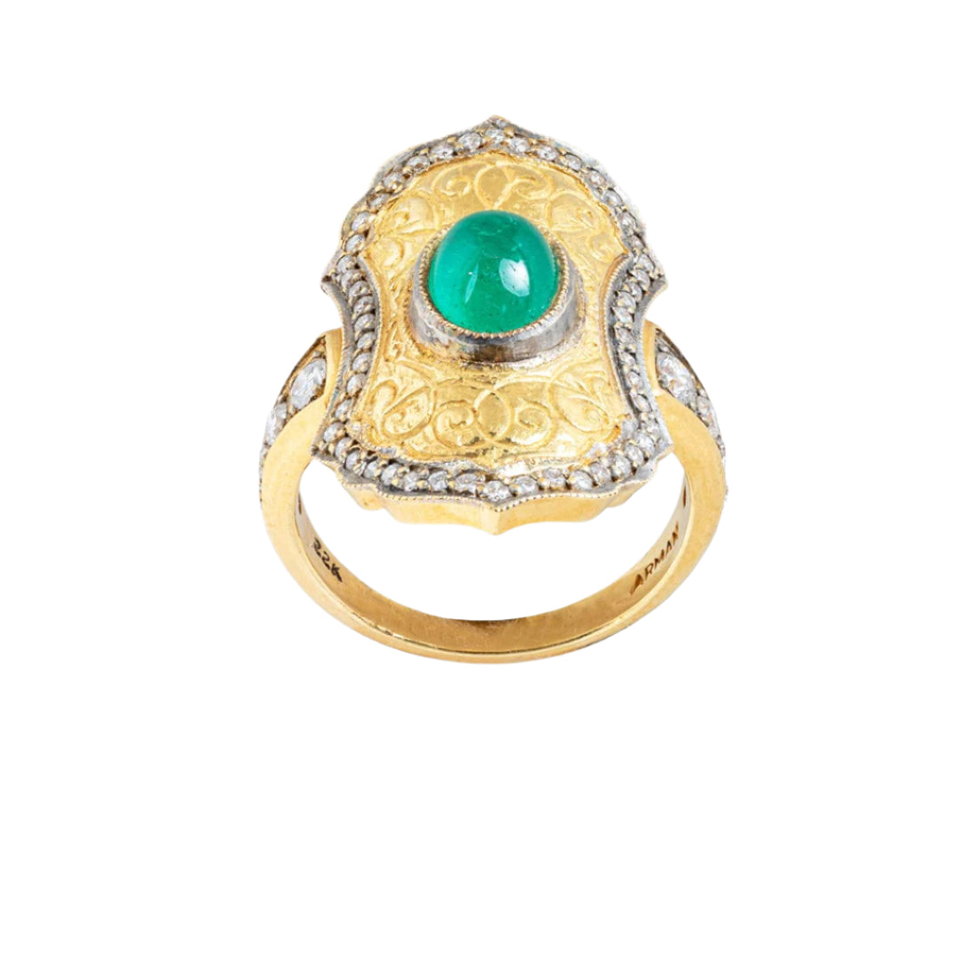 Emerald Diamond Ring - M.Fitaihi