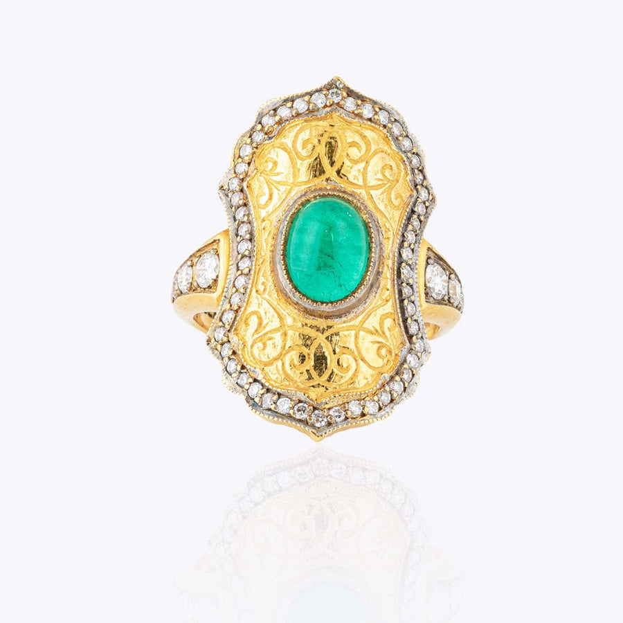 Emerald Diamond Ring - M.Fitaihi