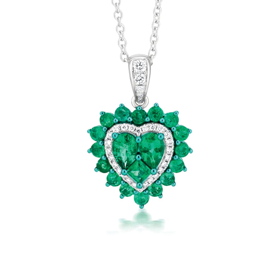 Emerald Heart Necklace - M.Fitaihi