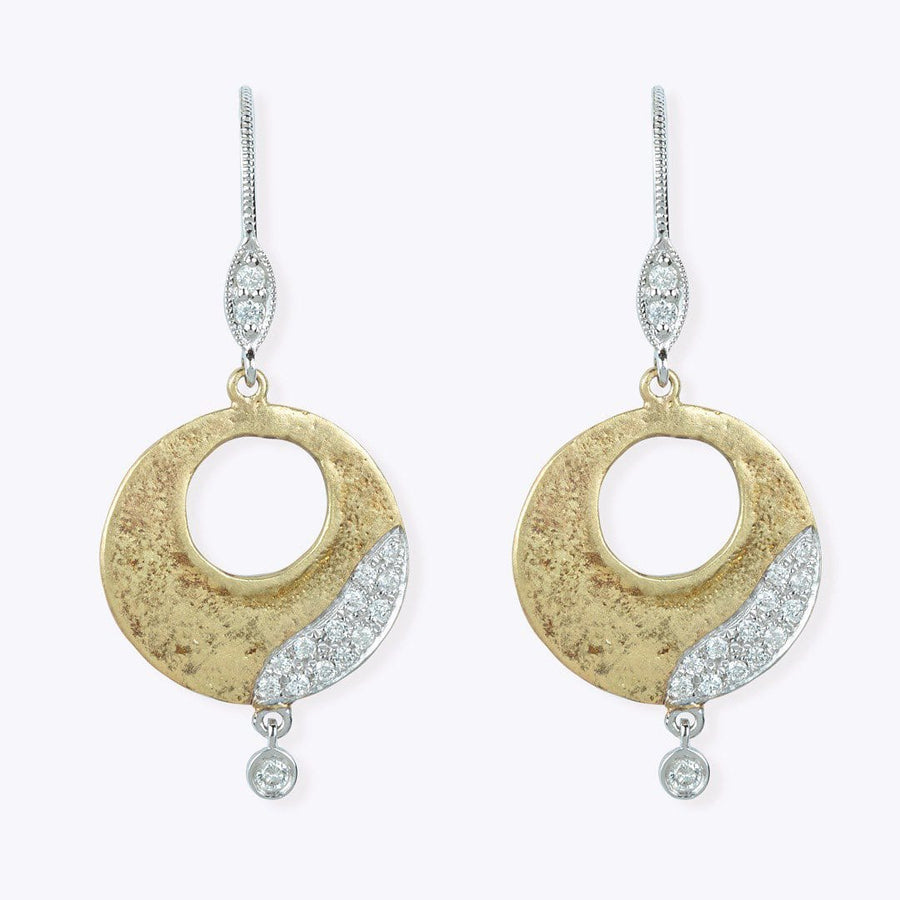 Gold & Diamond Earrings - M.Fitaihi