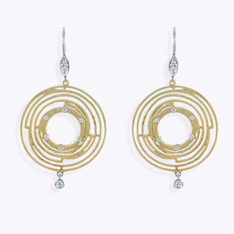 Gold & Diamond Earrings - M.Fitaihi