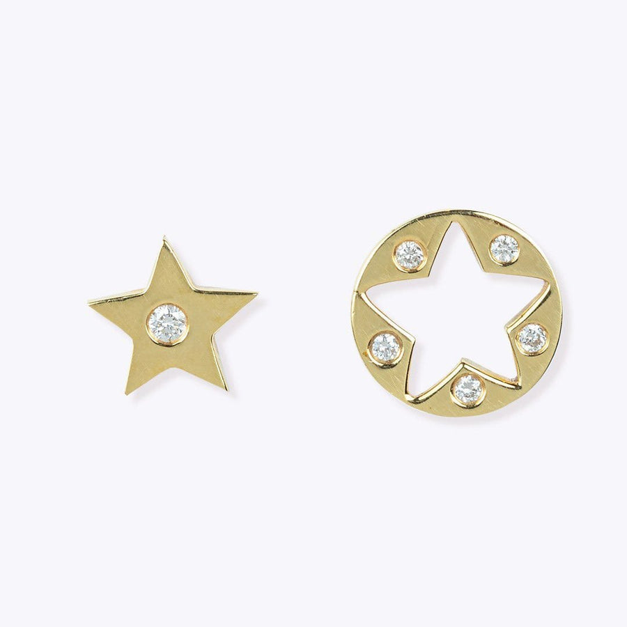 Gold Star Earrings - M.Fitaihi