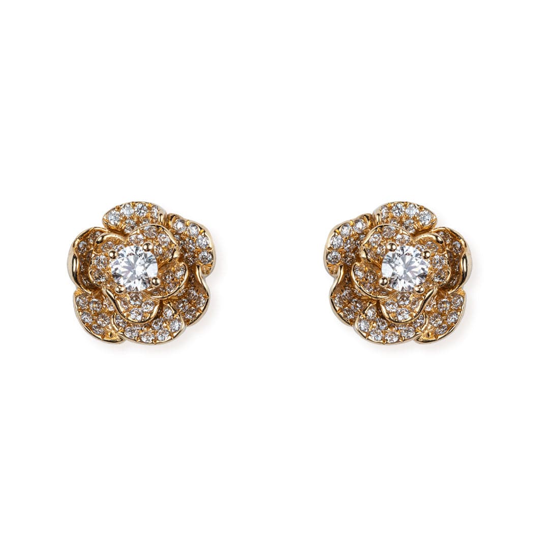 "Jouri" Yellow Sapphire Diamond Earrings - M.Fitaihi
