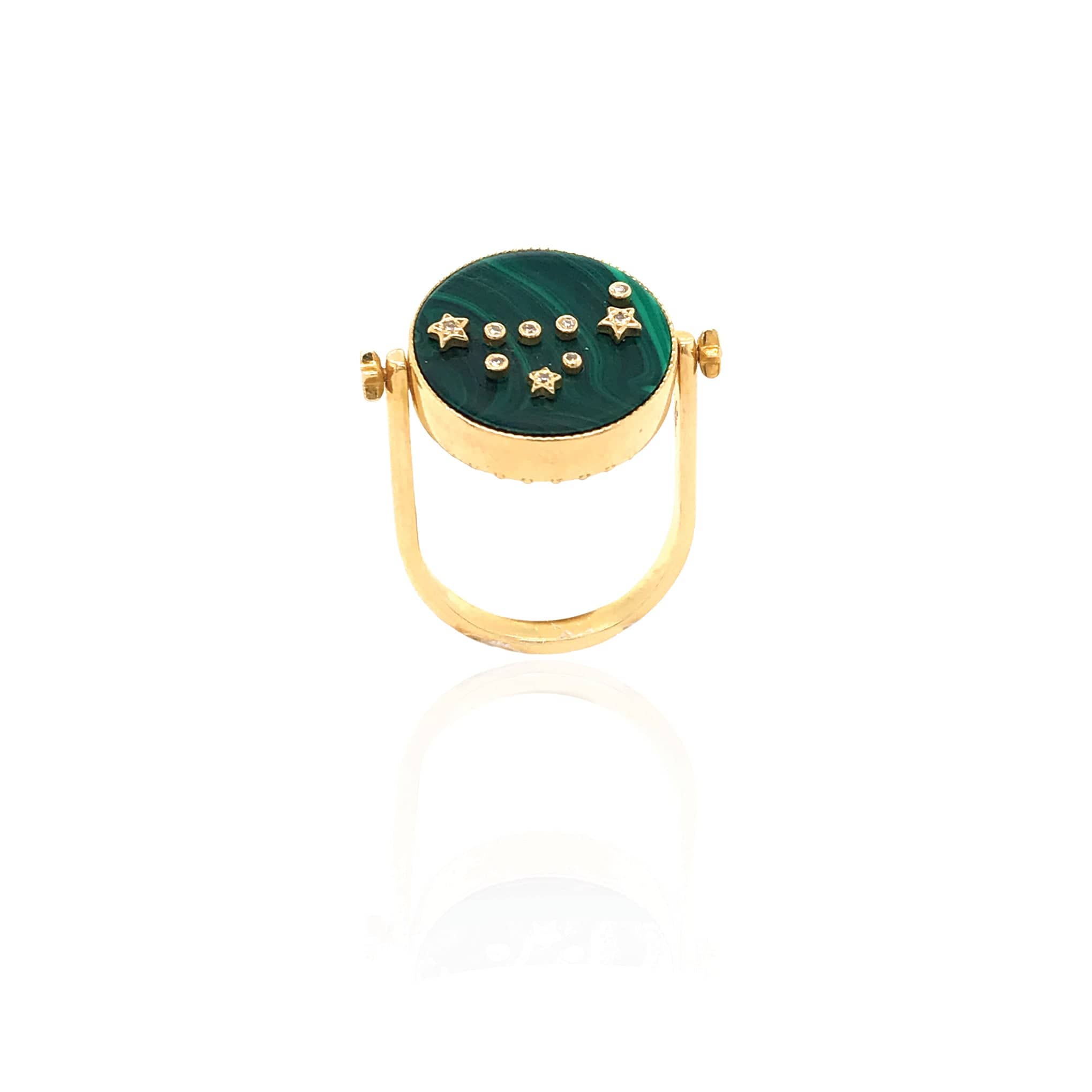 L'Atelier Nawbar Green Cosmic Love Ring - M.Fitaihi