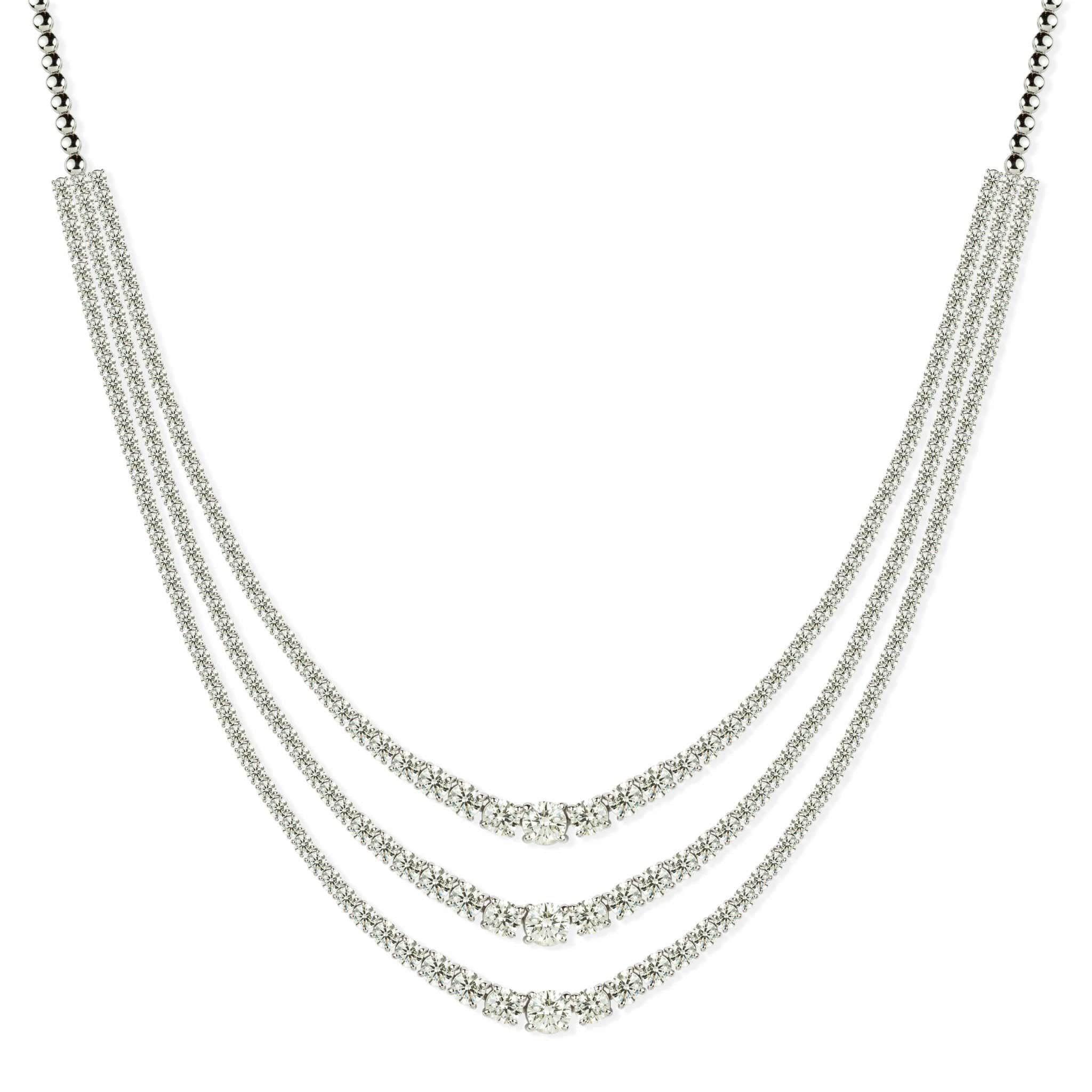 Layered Diamond Necklace - M.Fitaihi