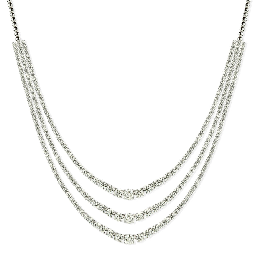 Layered Diamond Necklace - M.Fitaihi