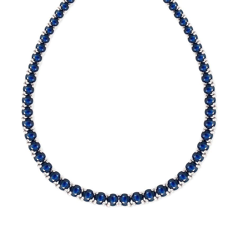 M.Fitaihi Everyday Sparkle - Blue Sapphire Necklace - M.Fitaihi