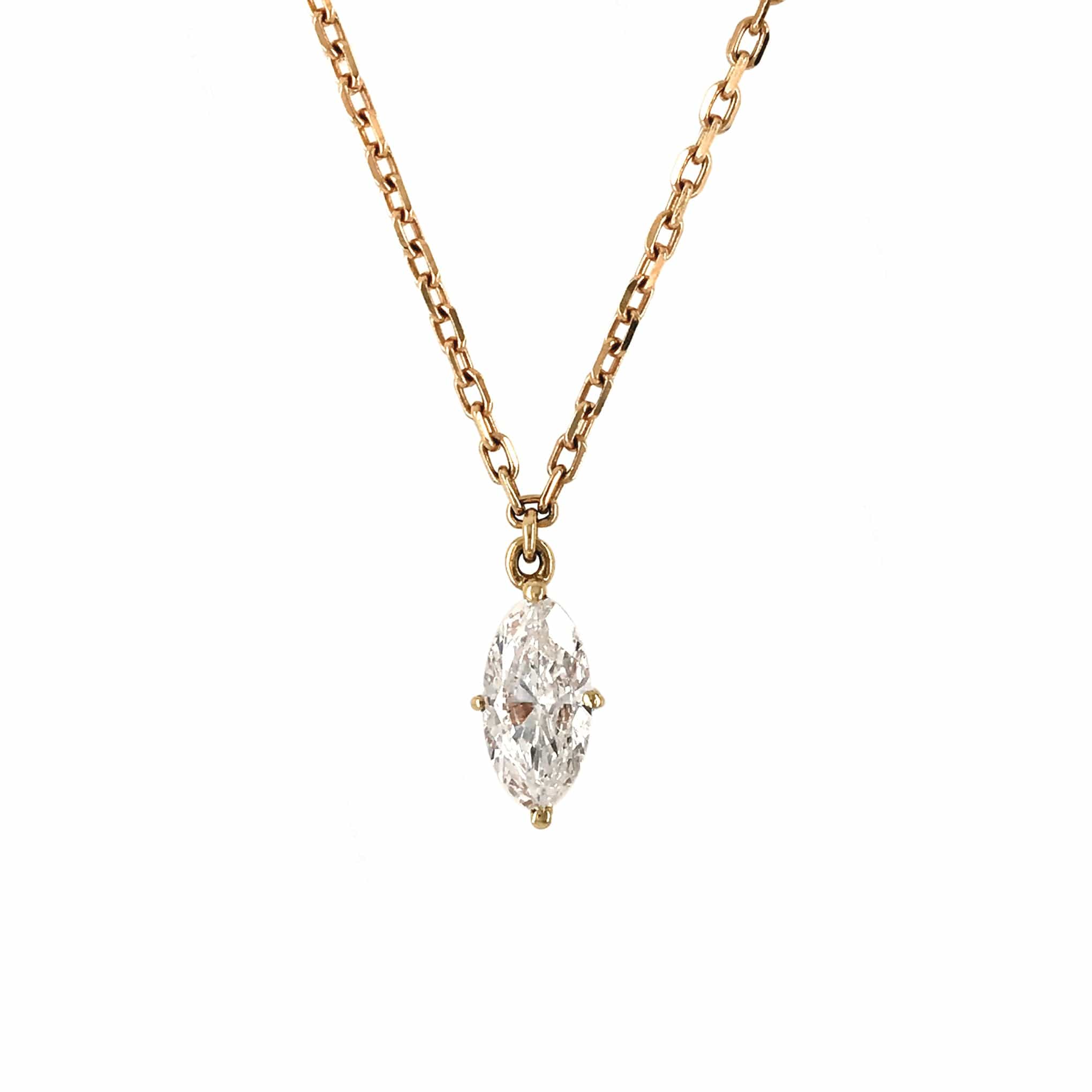 M.Fitaihi Everyday Sparkle - Gold with Diamond Necklace - M.Fitaihi