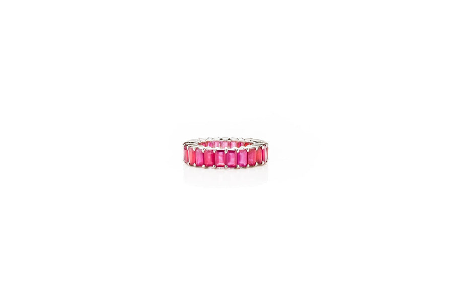 M.Fitaihi Everyday Sparkle - Ruby Emerald Eternity Band (Ring) - M.Fitaihi
